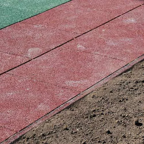 Bordure de sol epdm extérieur en caoutchouc 